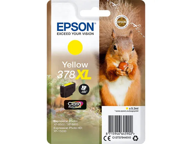 EPSON 378XL/T37944 Gelb Druckerpatrone – Brillante Farben & Hohe Leistung-0